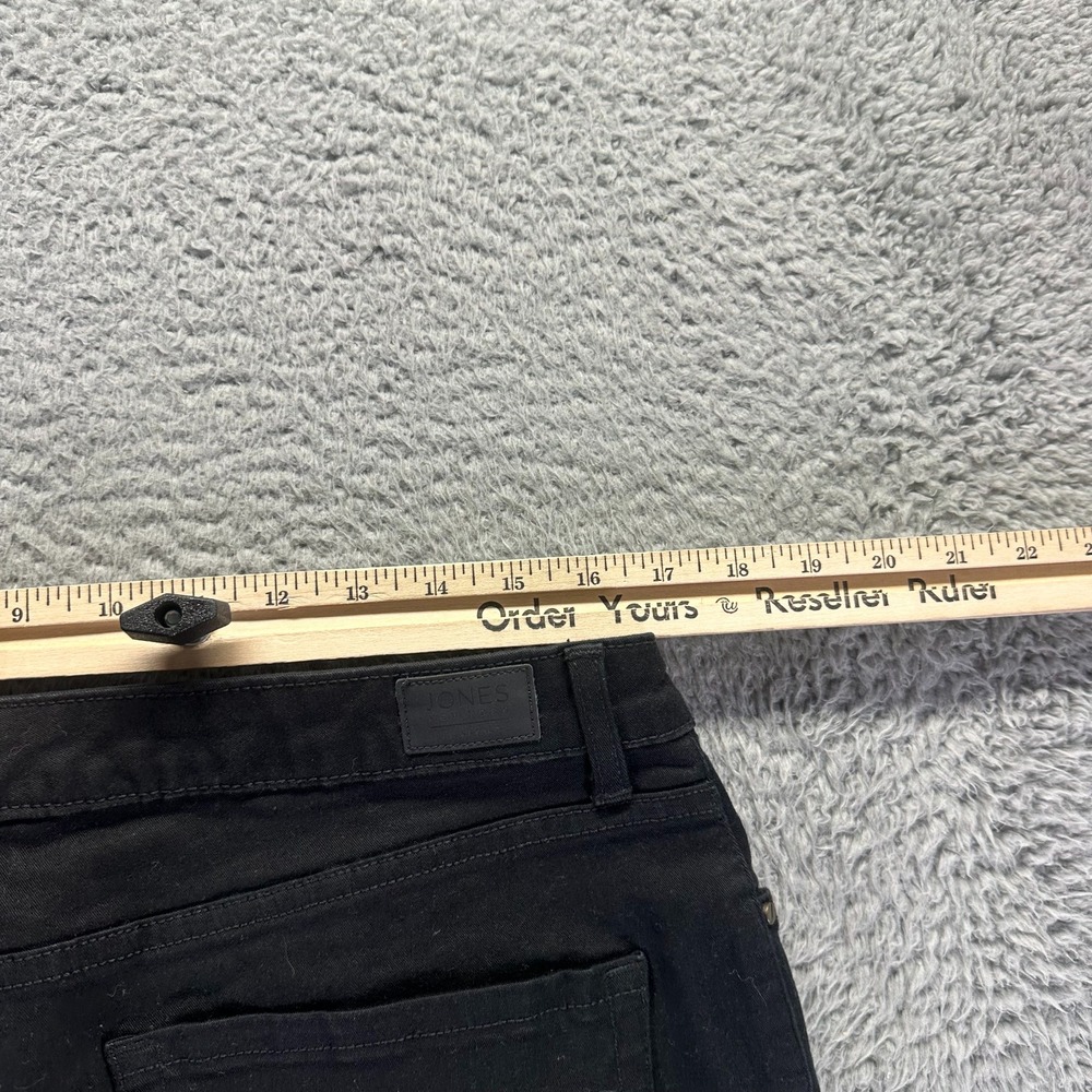 Jones New York Lexington Jeans Womens 14 Black Cotton Denim Straight Workwear - Picture 8 of 11